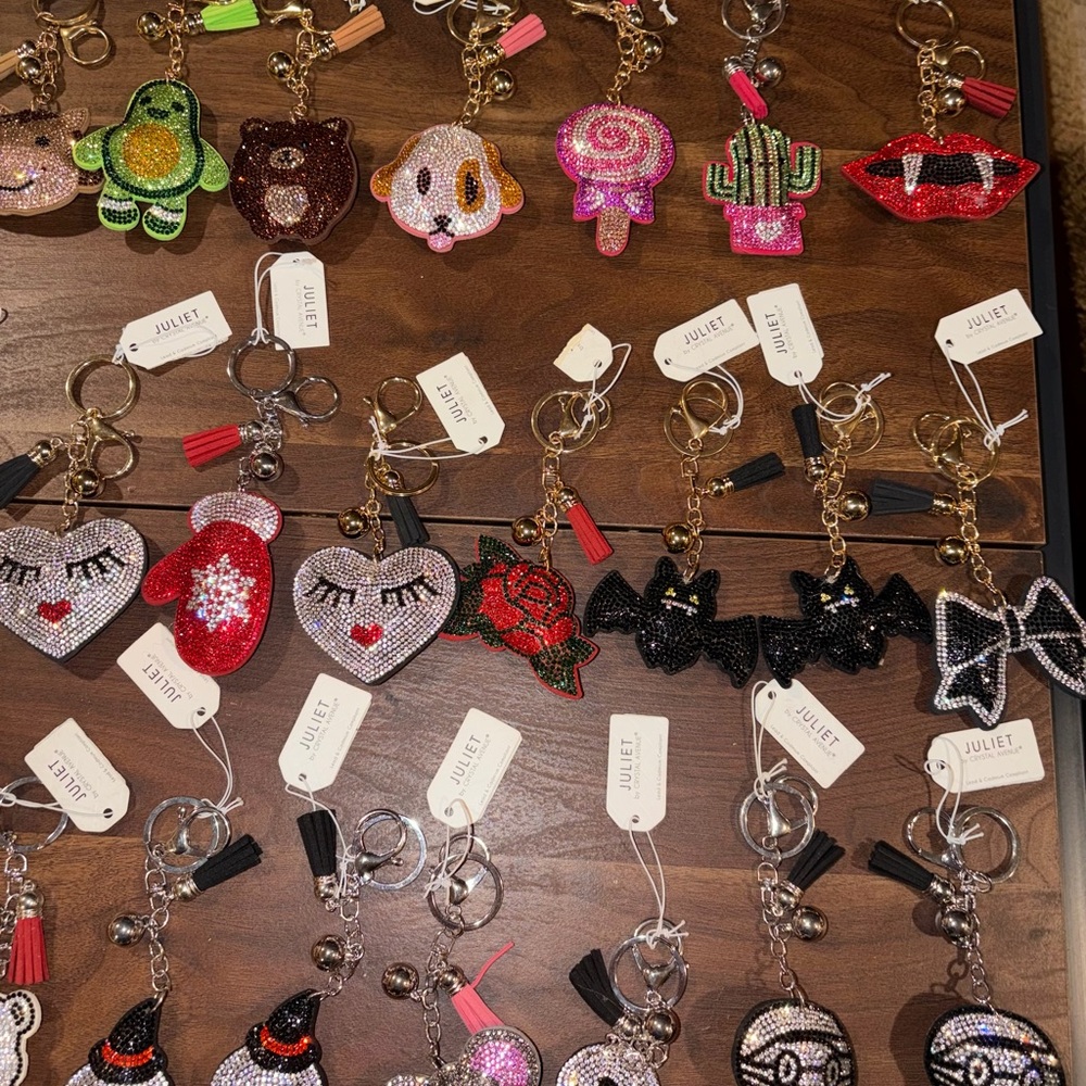 Choice Of Assorted Bling Bling Keychains/Purse/Backpack